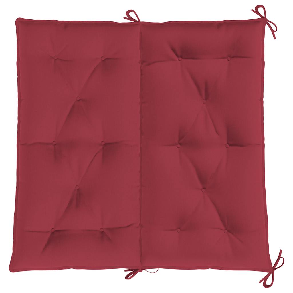 Cuscino per Panca Rosso Vino 100x(50+50)x7cm in Tessuto Oxford