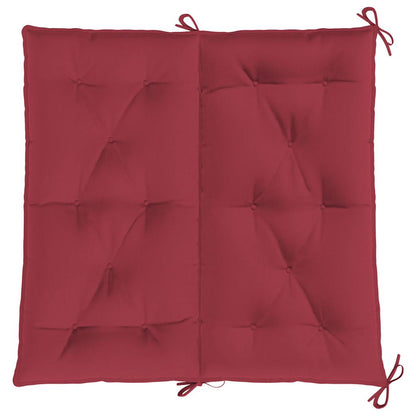 Cuscino per Panca Rosso Vino 100x(50+50)x7cm in Tessuto Oxford