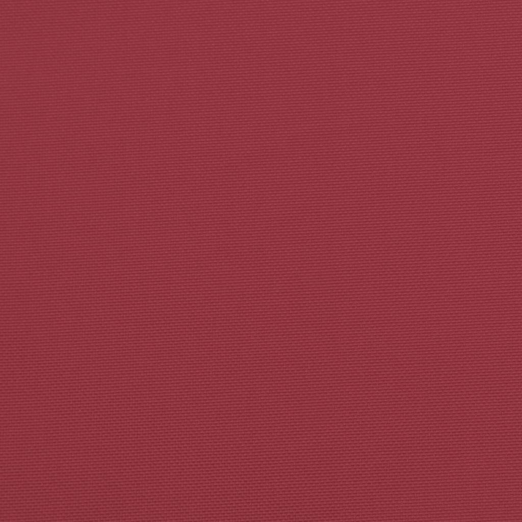 Cuscino per Panca Rosso Vino 100x(50+50)x7cm in Tessuto Oxford