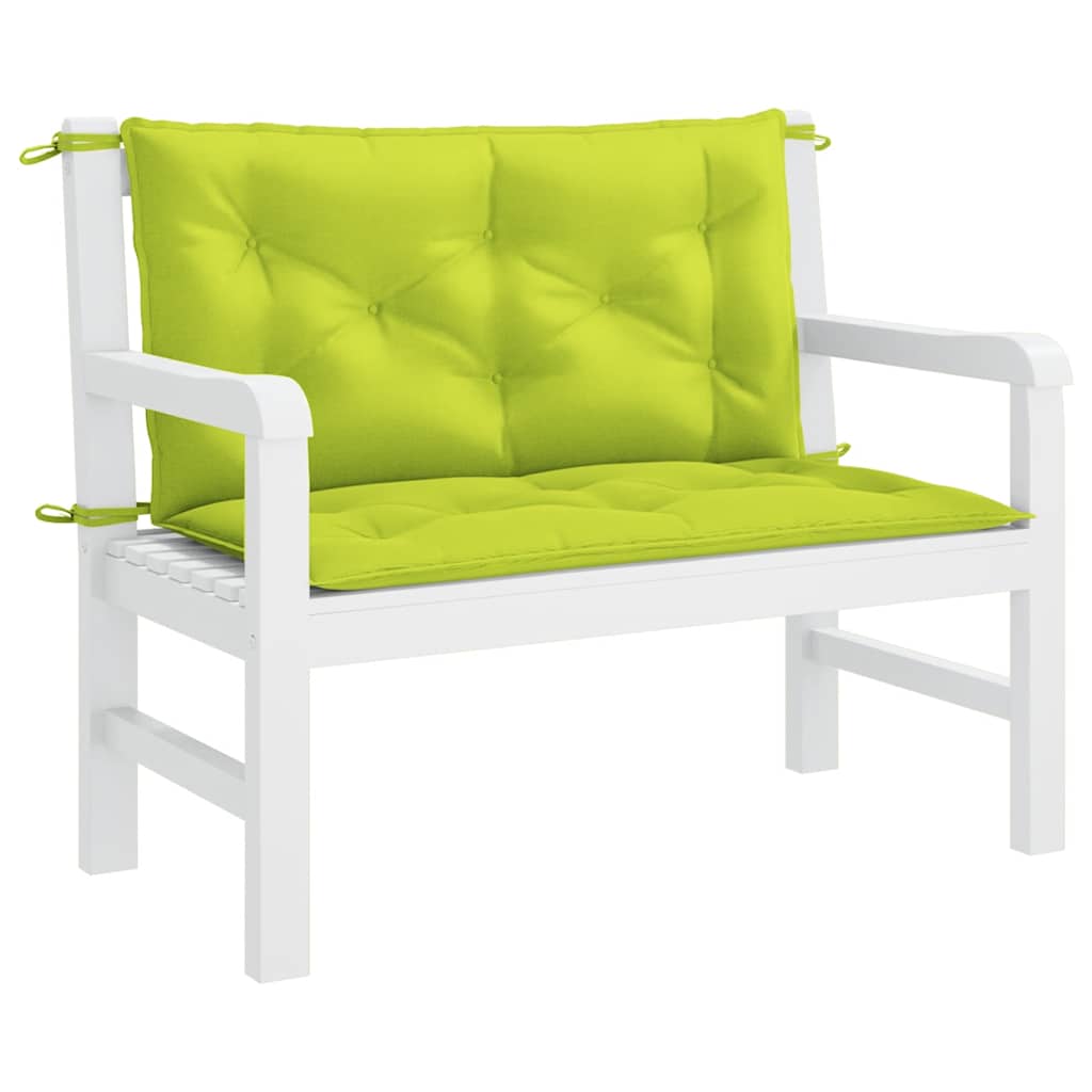 Cuscino Panca Verde Intenso 100x(50+50)x7cm in Tessuto Oxford