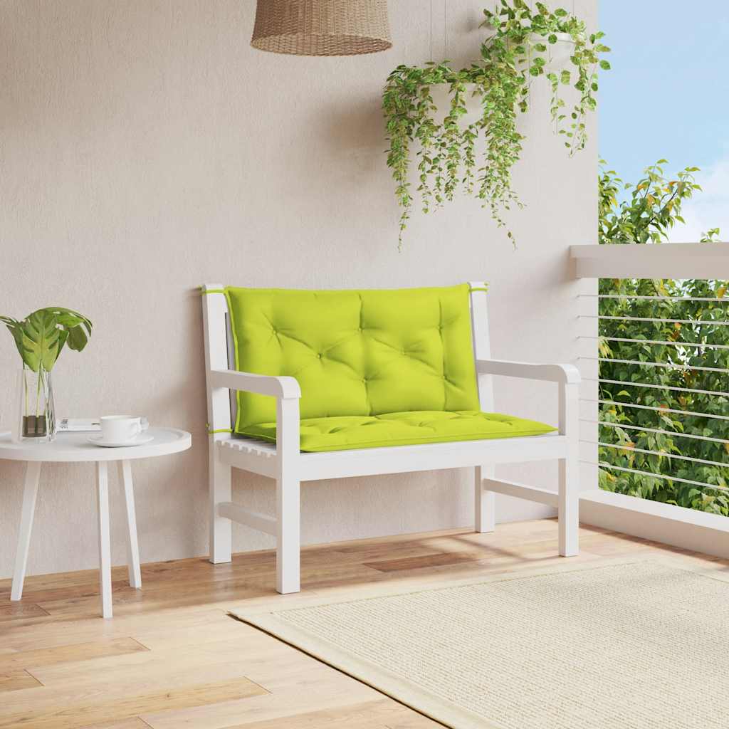 Cuscino Panca Verde Intenso 100x(50+50)x7cm in Tessuto Oxford | homemem39