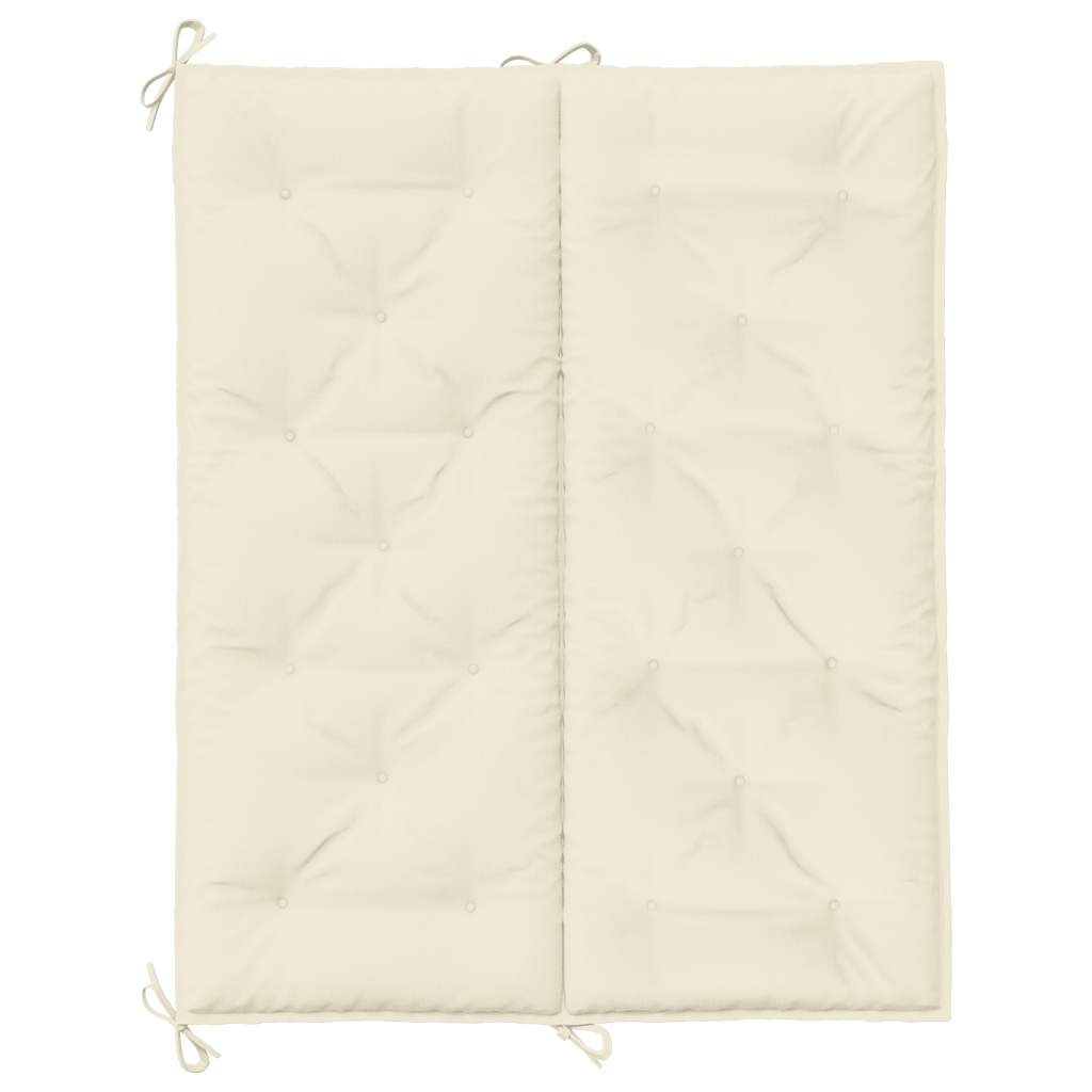 Cuscino per Panca Bianco Crema 120x(50+50)x7cm Tessuto Oxford | homemem39