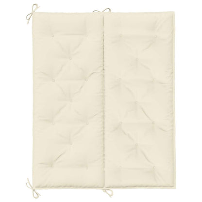 Cuscino per Panca Bianco Crema 120x(50+50)x7cm Tessuto Oxford | homemem39