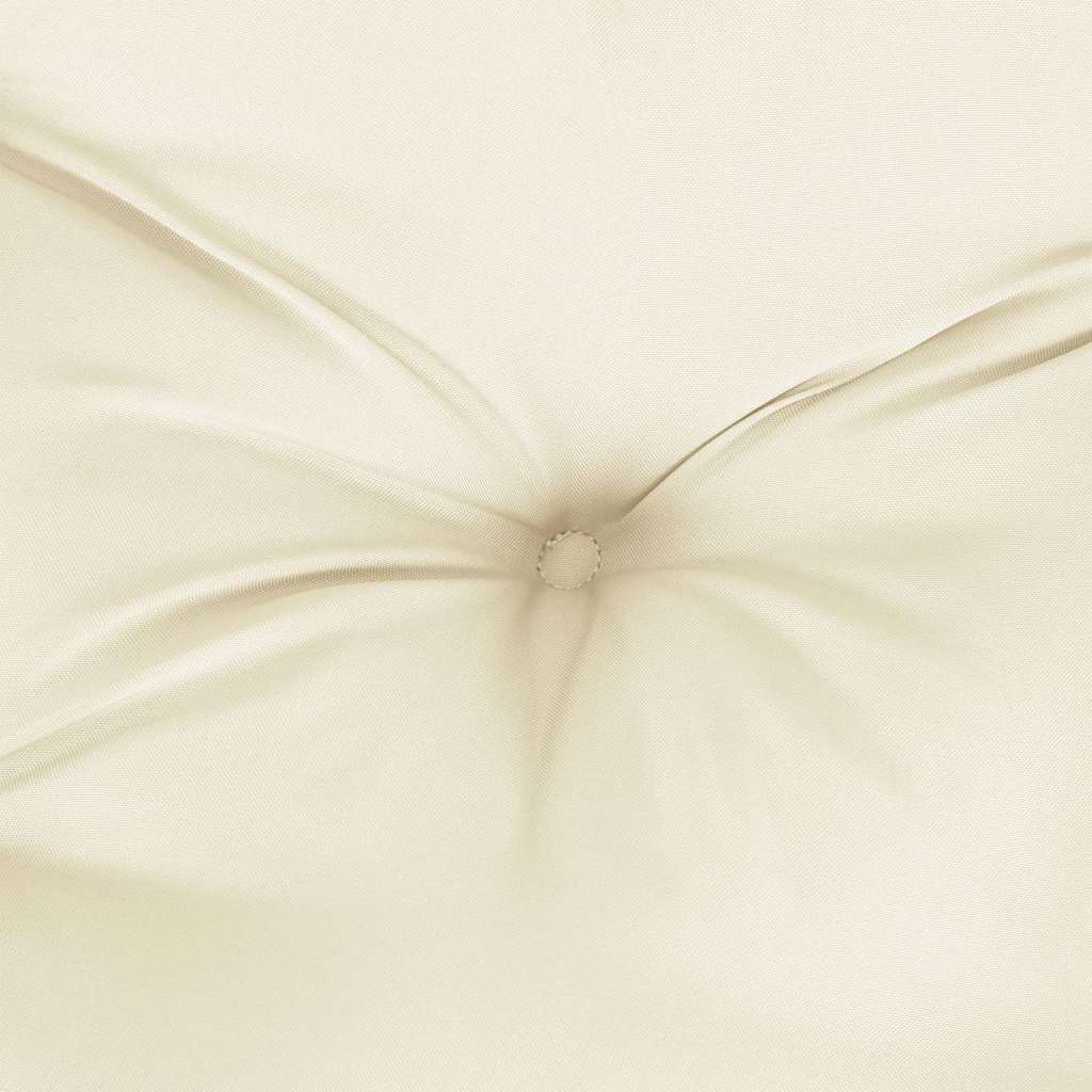 Cuscino per Panca Bianco Crema 120x(50+50)x7cm Tessuto Oxford