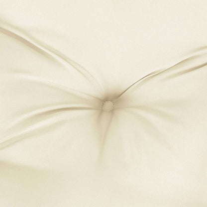 Cuscino per Panca Bianco Crema 120x(50+50)x7cm Tessuto Oxford