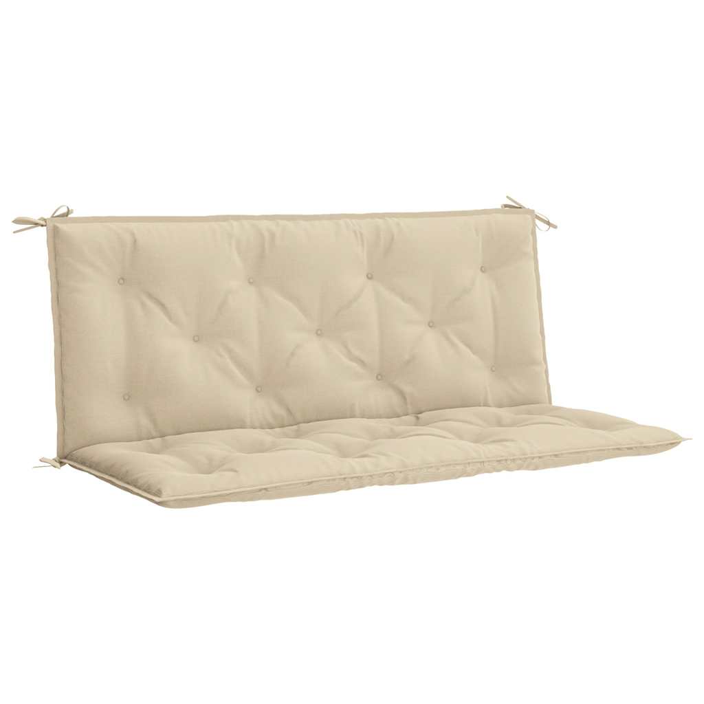 Cuscino per Panca Beige 120x(50+50)x7 cm in Tessuto Oxford | homemem39
