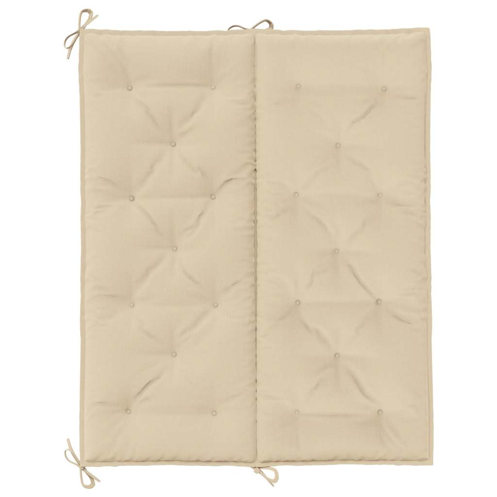 Cuscino per Panca Beige 120x(50+50)x7 cm in Tessuto Oxford