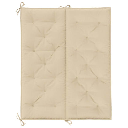 Cuscino per Panca Beige 120x(50+50)x7 cm in Tessuto Oxford