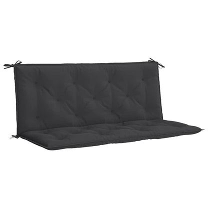Cuscino per Panca Nero 120x(50+50)x7 cm in Tessuto Oxford