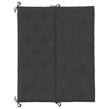 Cuscino per Panca Nero 120x(50+50)x7 cm in Tessuto Oxford | homemem39