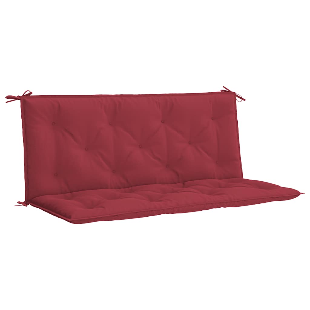 Cuscini per Panca 2 pz Rosso Vino 120x50x7 cm in Tessuto Oxford | homemem39