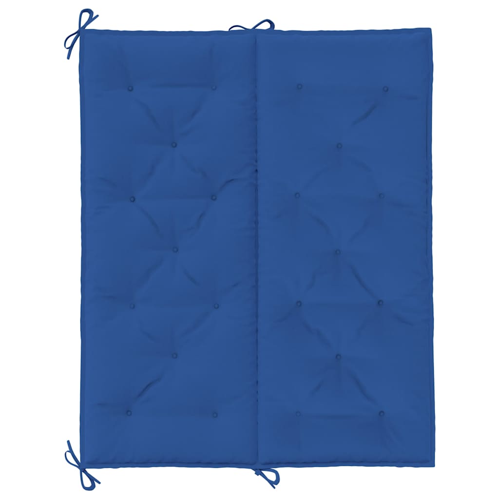 Cuscini per Panca 2 pz Blu 120x50x7 cm in Tessuto Oxford