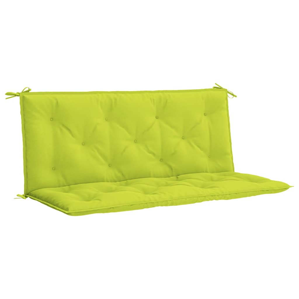 Cuscini per Panca 2 pz Verde Intenso 120x50x7 cm Tessuto Oxford | homemem39