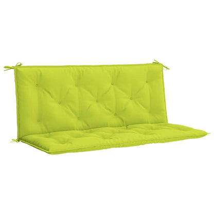 Cuscini per Panca 2 pz Verde Intenso 120x50x7 cm Tessuto Oxford