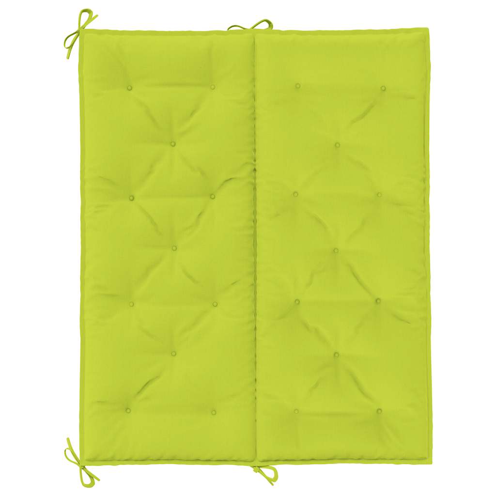 Cuscini per Panca 2 pz Verde Intenso 120x50x7 cm Tessuto Oxford