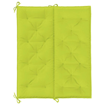 Cuscini per Panca 2 pz Verde Intenso 120x50x7 cm Tessuto Oxford