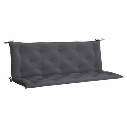 Cuscini Panca Giardino 2pz Antracite 150x50x7cm Tessuto Oxford