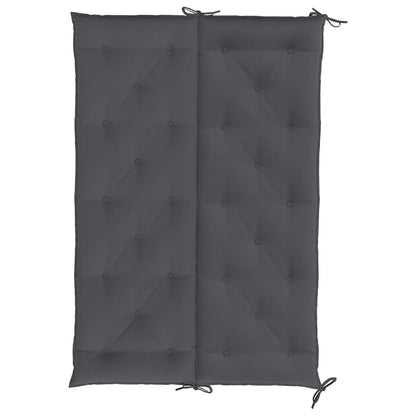 Cuscini Panca Giardino 2pz Antracite 150x50x7cm Tessuto Oxford