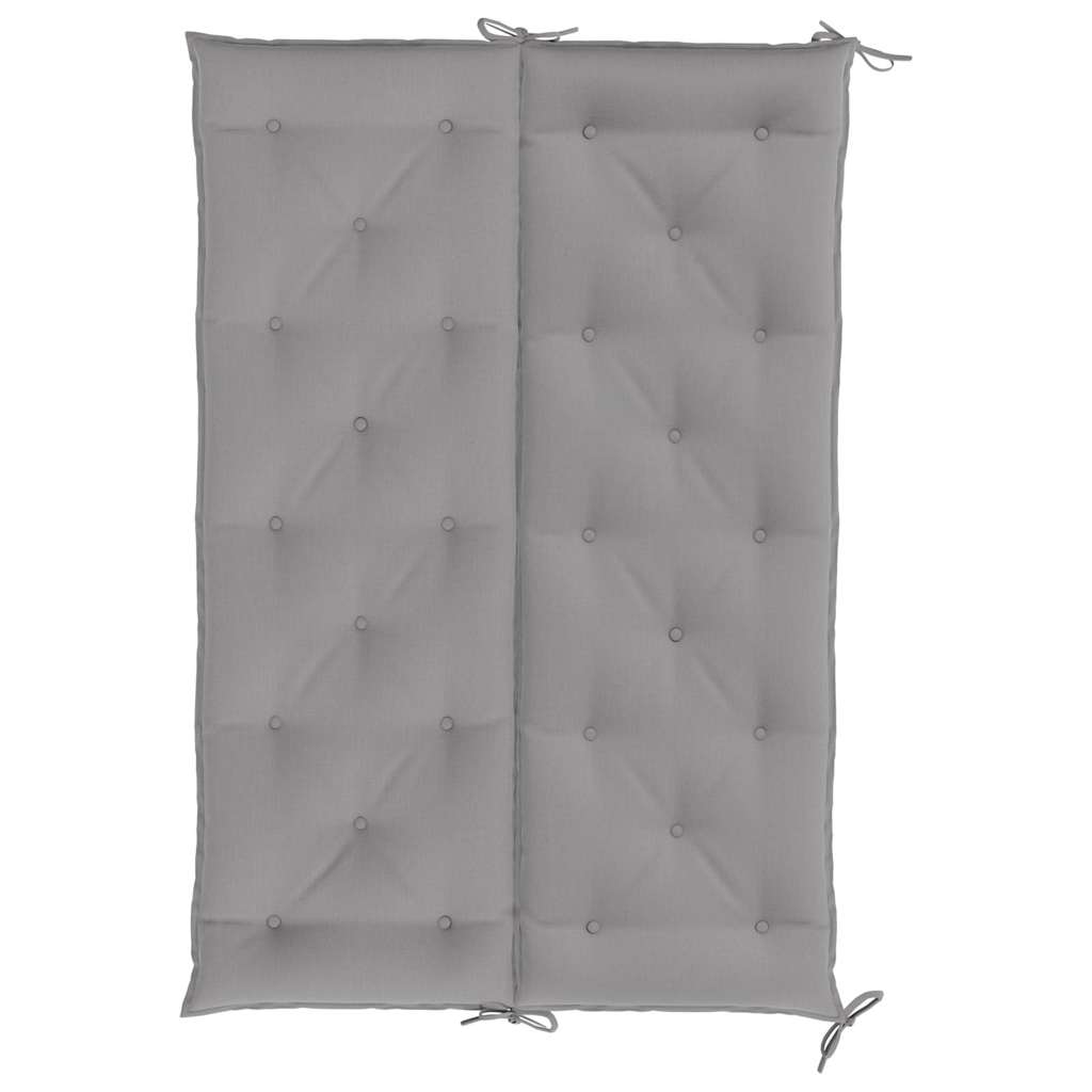 Cuscini per Panca 2 pz Grigi 150x50x7 cm in Tessuto Oxford