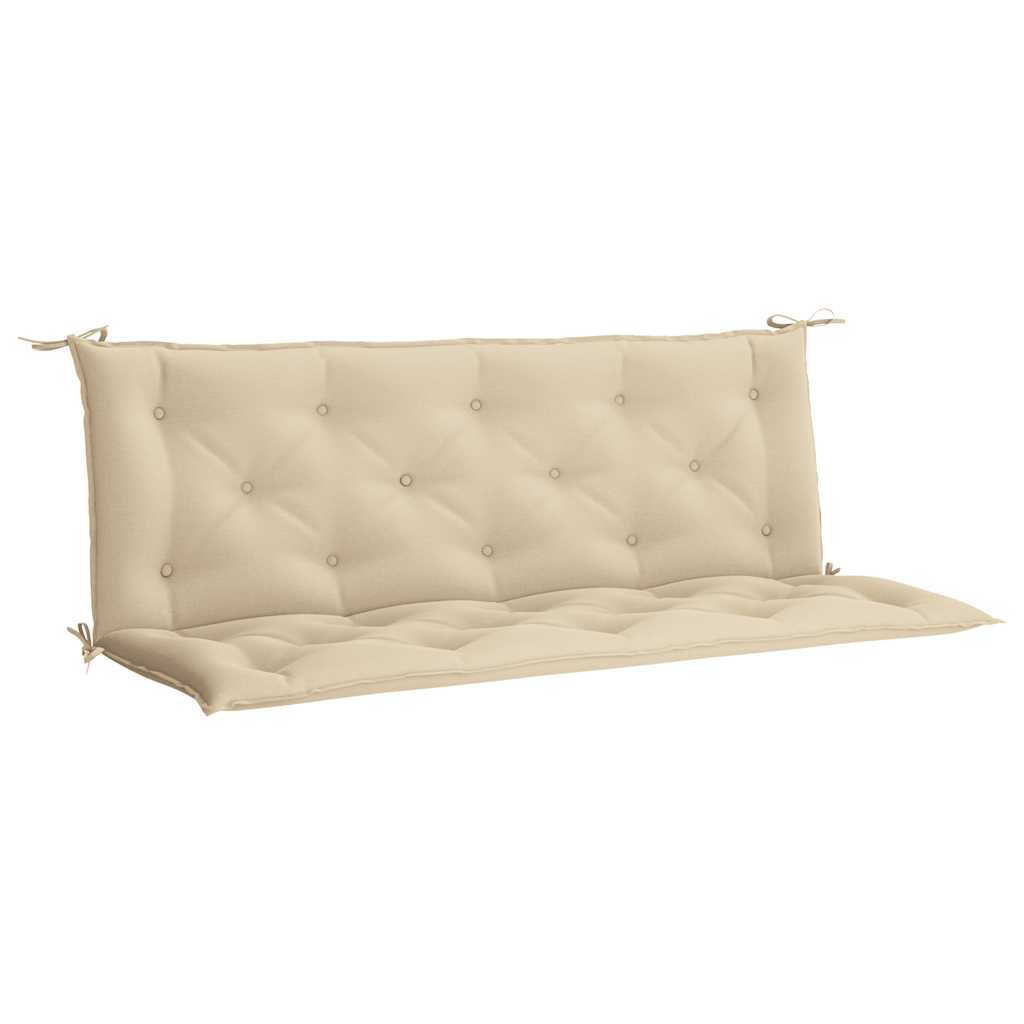 Cuscini Panca da Giardino 2pz Beige 150x50x7 cm Tessuto Oxford | homemem39
