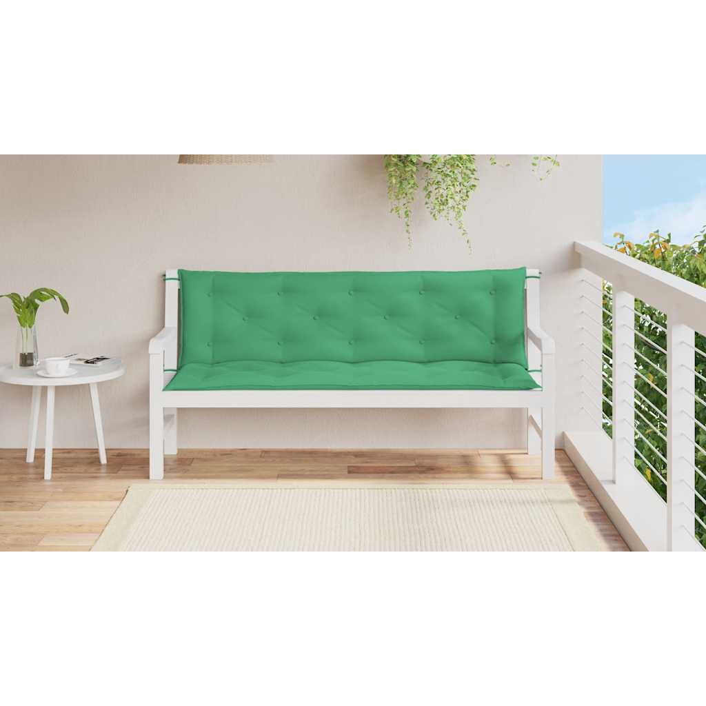Cuscino per Panca Verde 150x(50+50)x7cm in Tessuto Oxford