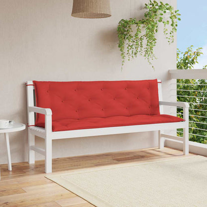 Cuscino per Panca Rosso 150x(50+50)x7cm in Tessuto Oxford | homemem39