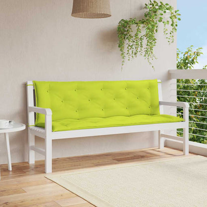 Cuscino per Panca Verde Intenso 150x(50+50)x7cm Tessuto Oxford | homemem39