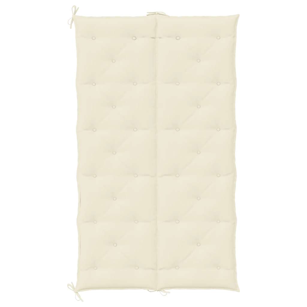 Cuscino per Panca Bianco Crema 180x(50+50)x7 cm Tessuto Oxford