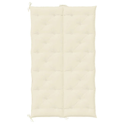 Cuscino per Panca Bianco Crema 180x(50+50)x7 cm Tessuto Oxford