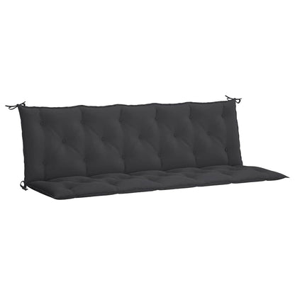Cuscino per Panca Nero 180x(50+50)x7 cm in Tessuto Oxford | homemem39