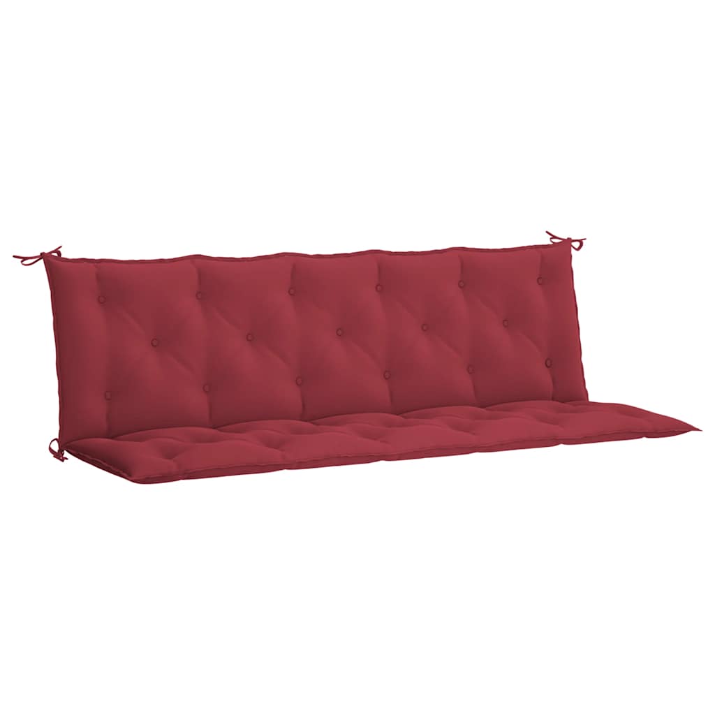 Cuscino per Panca Rosso Vino 180x(50+50)x7 cm in Tessuto Oxford | homemem39