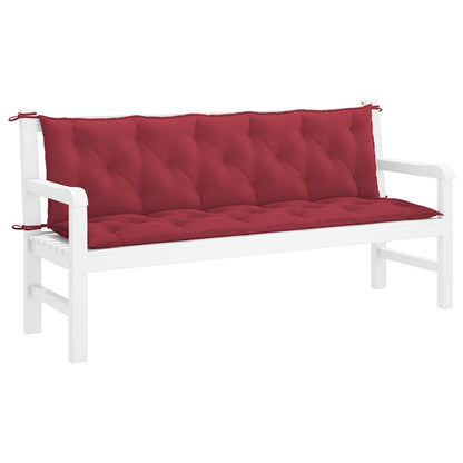 Cuscino per Panca Rosso Vino 180x(50+50)x7 cm in Tessuto Oxford | homemem39