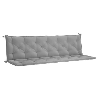 Cuscini per Panca 2 pz Grigi 200x50x7 cm in Tessuto Oxford | homemem39