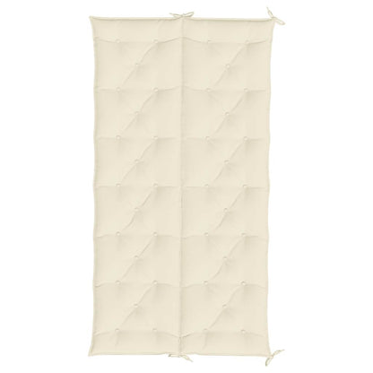Cuscini Panca Giardino 2pz Bianco Crema 200x50x7 Tessuto Oxford | homemem39