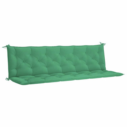 Cuscini per Panca 2 pz Verdi 200x50x7 cm in Tessuto Oxford | homemem39