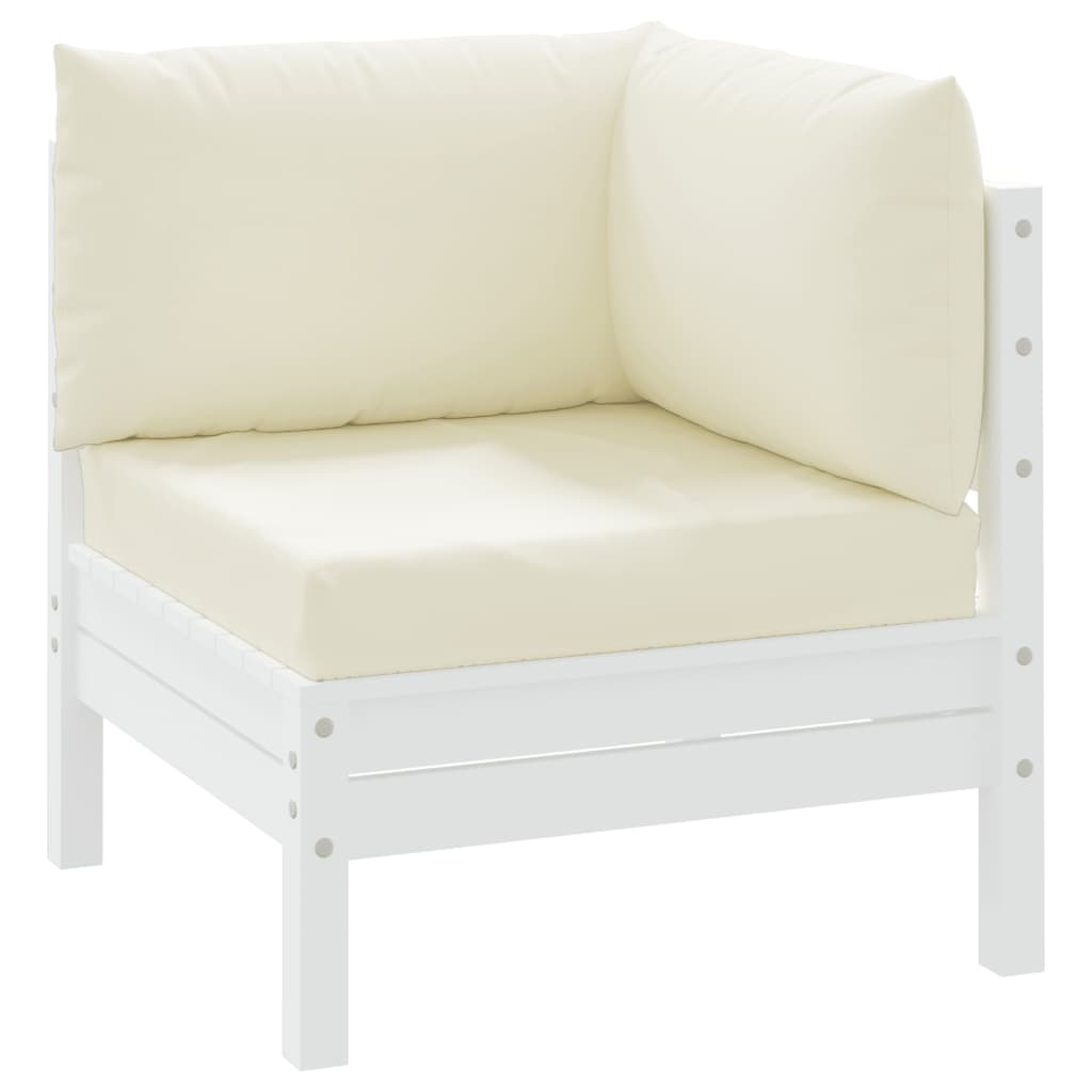 Cuscini per Pallet 3 pz Bianco Crema in Tessuto Oxford | homemem39