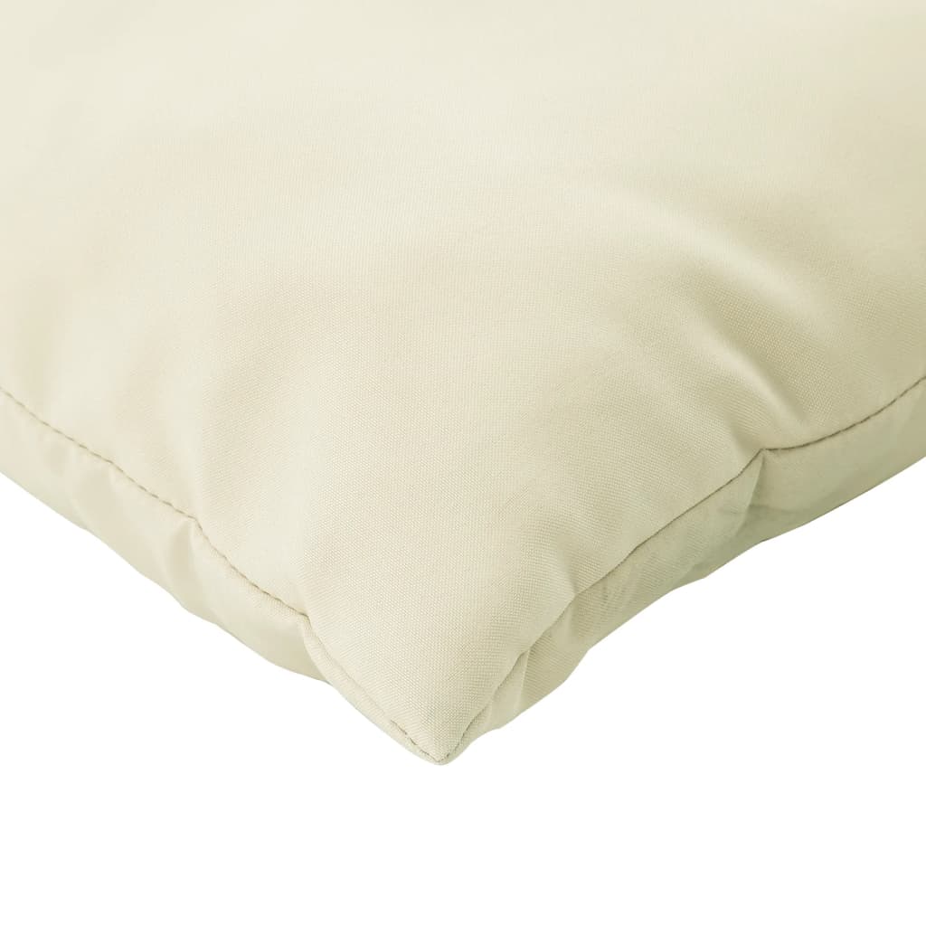 Cuscini per Pallet 3 pz Bianco Crema in Tessuto Oxford | homemem39