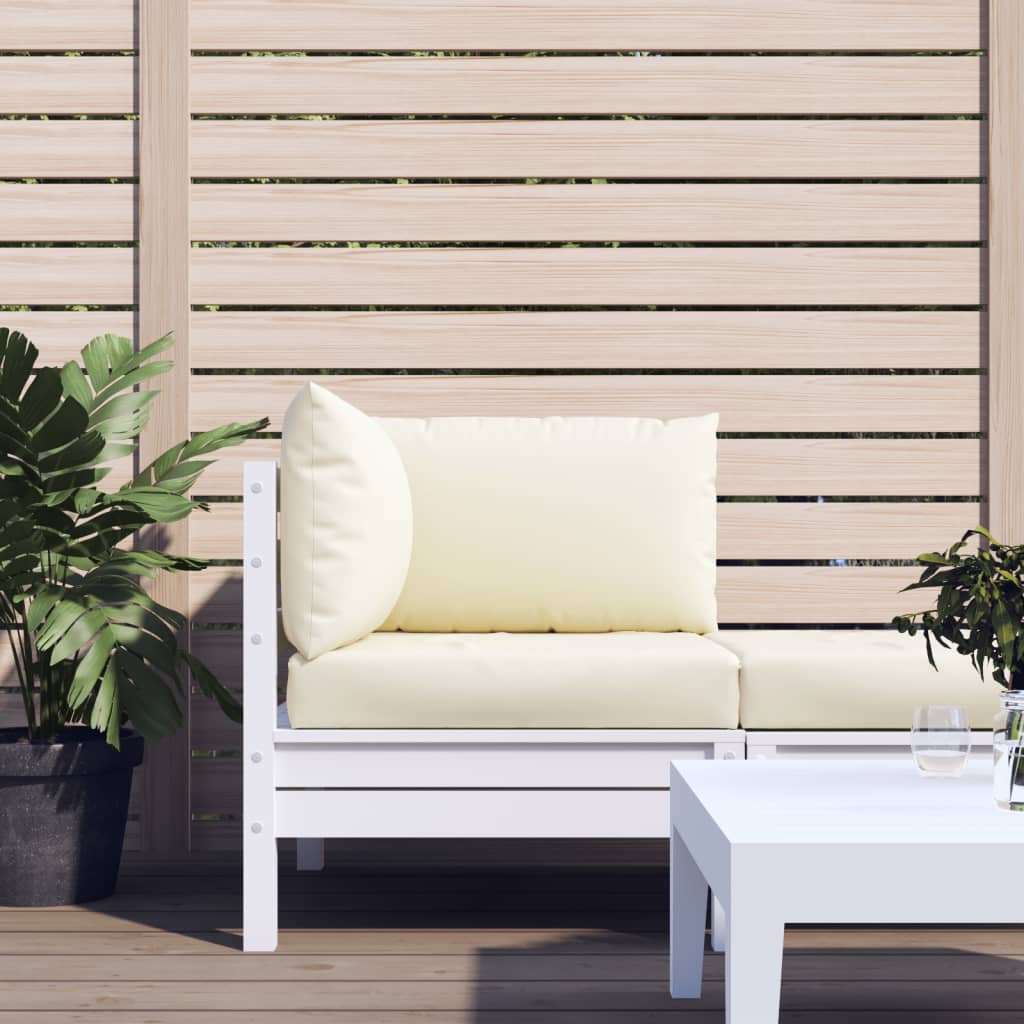 Cuscini per Pallet 3 pz Bianco Crema in Tessuto Oxford | homemem39