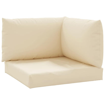 Cuscini per Pallet 3 pz Beige in Tessuto Oxford