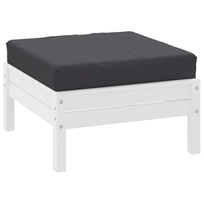 Cuscino per Pallet Antracite 60x60x6 cm in Tessuto | homemem39