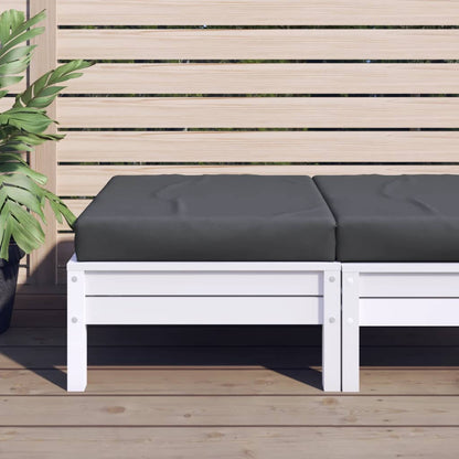 Cuscino per Pallet Antracite 60x60x6 cm in Tessuto | homemem39