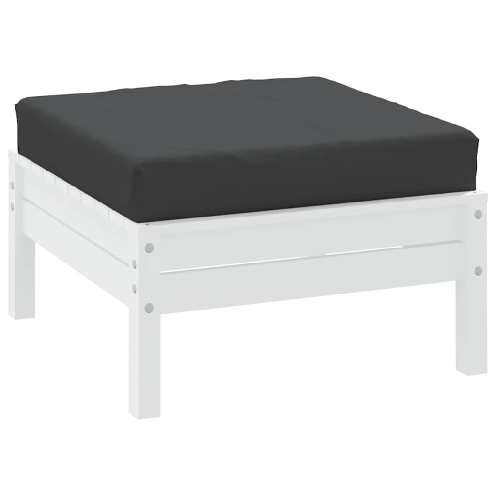 Cuscino per Pallet Nero 60x60x6 cm in Tessuto | homemem39