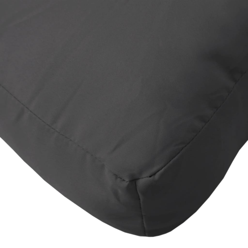 Cuscino per Pallet Nero 60x60x6 cm in Tessuto | homemem39