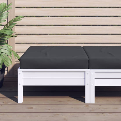 Cuscino per Pallet Nero 60x60x6 cm in Tessuto | homemem39