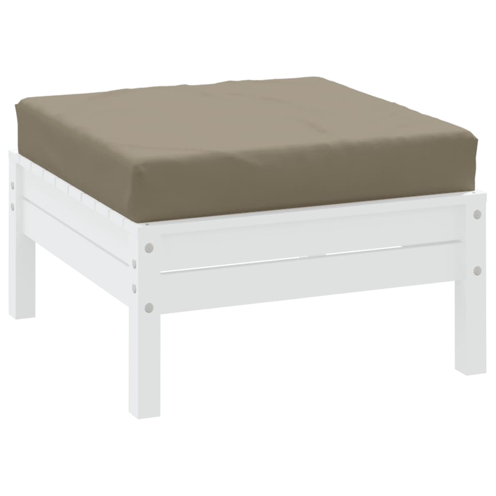 Cuscino per Pallet Tortora 60x60x6 cm in Tessuto Oxford | homemem39