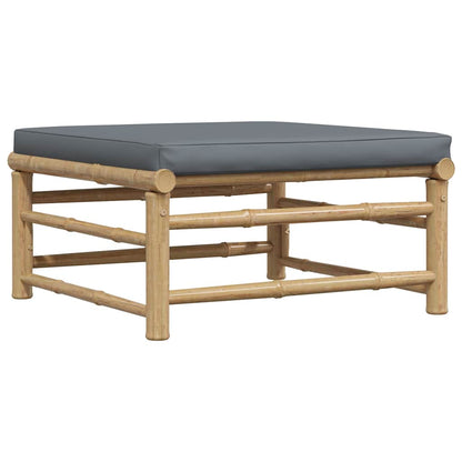 Set Divani da Giardino 3 pz con Cuscini in Bambù
