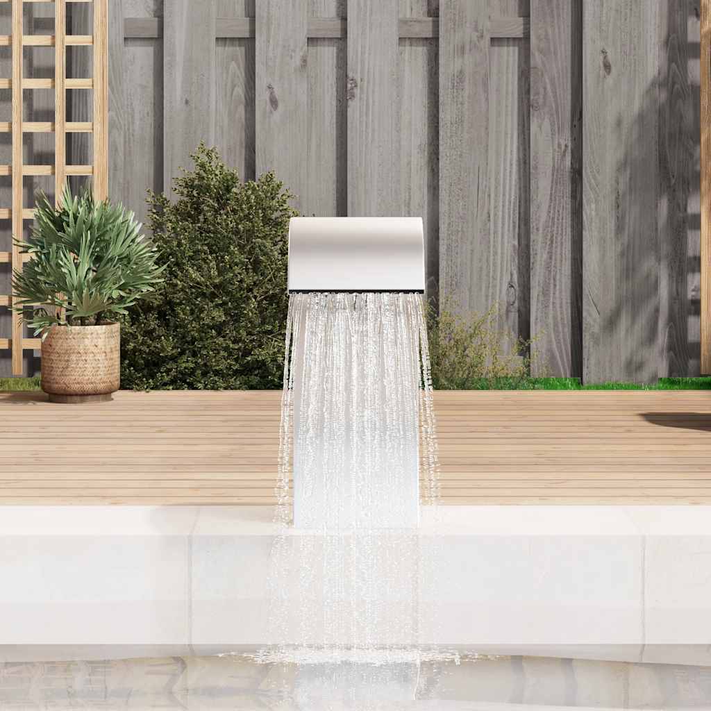 Fontana per Piscina 22x60x70 cm in Acciaio Inox 304 | homemem39
