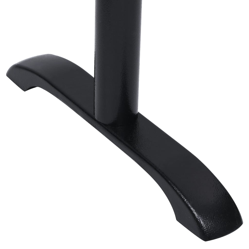 Gambe per Tavolino da Bistrò 2 pz Nero 61x8x72 cm in Ghisa
