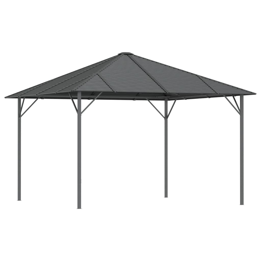 Gazebo con Tetto 3x3 m Antracite | homemem39