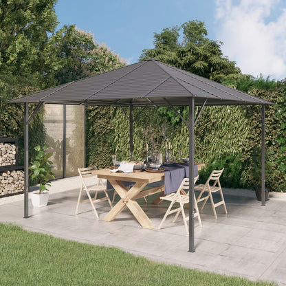 Gazebo con Tetto 3x3 m Antracite | homemem39
